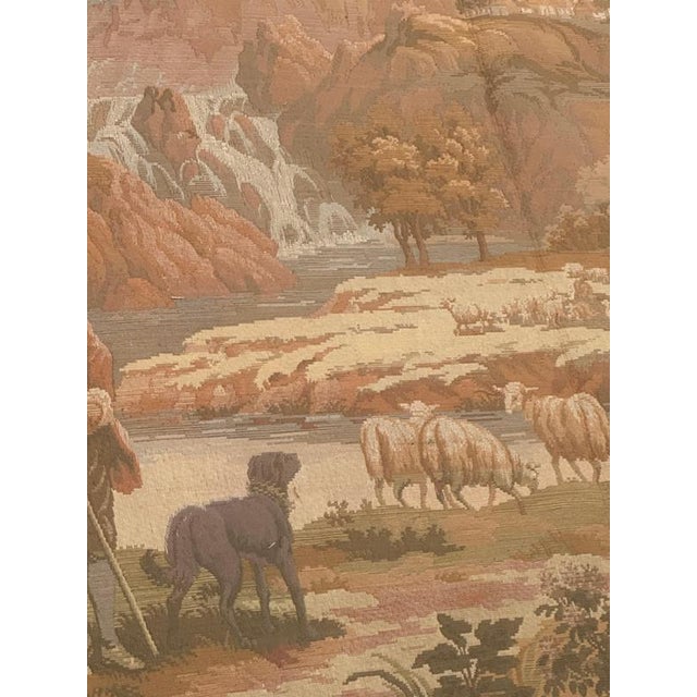 Vintage French Aubusson Style Jacquard Tapestry by Jules Pansu, 1970s For Sale - Image 11 of 18