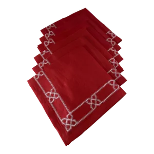 Kim Seybert Orange Linen Napkins 6 Neiman Marcus