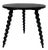Mid-Century French Ebonized Turned Wood Side Table with Cork Screw Legs, 1950s For Sale