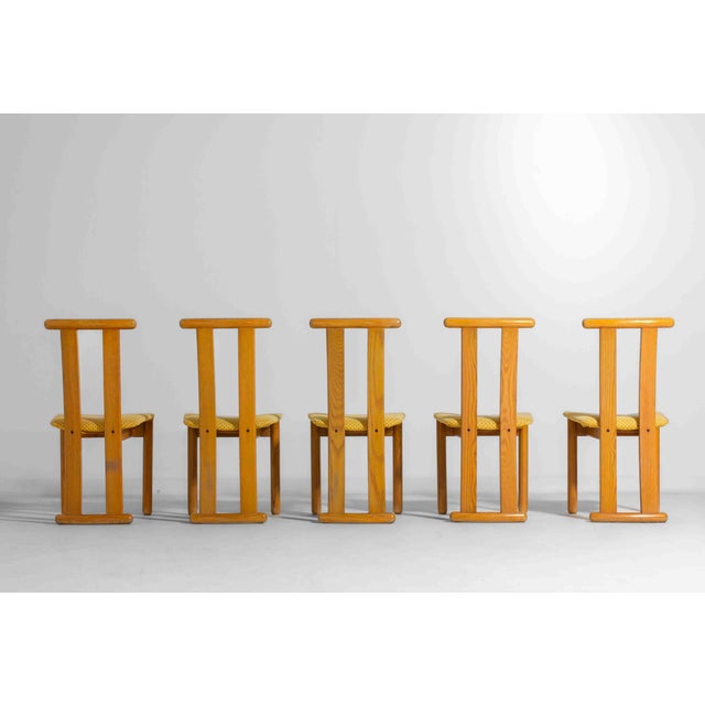 High Back Italian Dining Chairs, 1980s, Set of 5 For Sale - Image 10 of 10