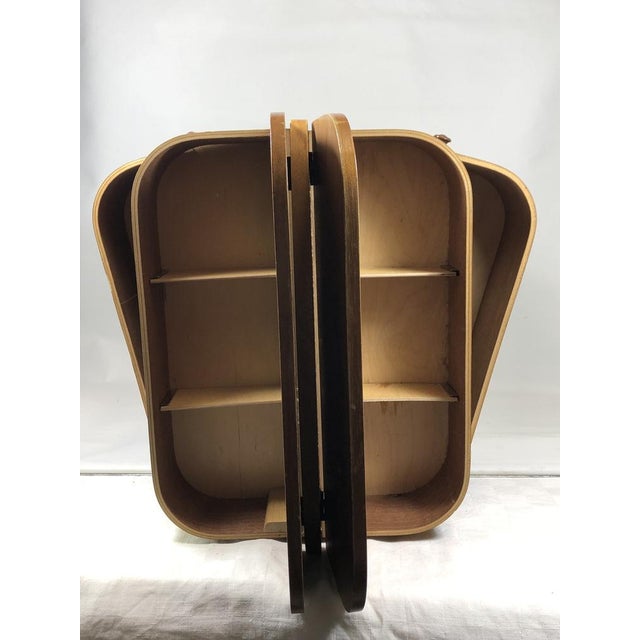 Wood Vintage Danish Sewing Table For Sale - Image 7 of 18