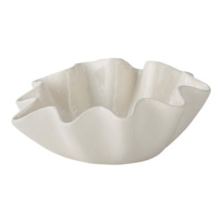 Regina Andrew Ruffle Ceramic Bowl, Medium For Sale