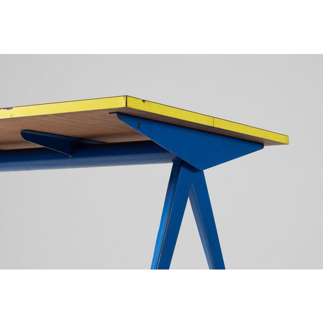 Model 512 Marcoule Compass Table attributed to Jean Prouvé, France, 1953 For Sale - Image 10 of 18