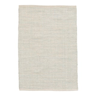 Dash & Albert by Annie Selke Marled Light Blue Woven Cotton Rug, 7' 6" x 9' 6" For Sale