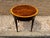 20th Century Federal Style Round Flame Mahogany Inlaid Marquetry Side Table. Marked English For Sale - Image 11 of 12