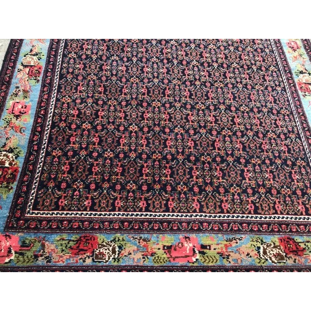 Antique Kurdish Senneh Rug For Sale - Image 12 of 14