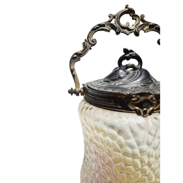 Art Nouveau German Biscuit Box from Loetz, 1890s For Sale - Image 11 of 18