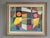 MODERNIST MOSAIC Size: 14 x 17.1 inches (including frame) Oil on board An excellent and striking mid-century modernist...