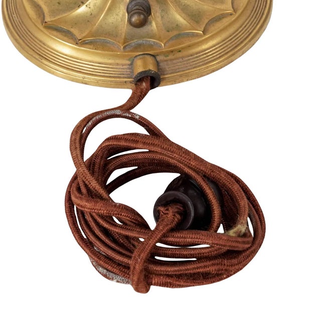 Ceramic Mid 20th Century Neoclassical Gilt Bronze Lyre & Green Jasperware Table Lamp Wedgewood For Sale - Image 7 of 7