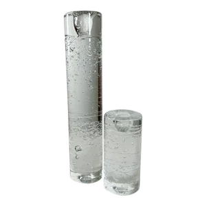 1970s Candle Holders Arkipelago Round Ice Glass Timo Sarpaneva Iittala Finland