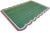 Handmade Cotton Scalloped Rug, Green with Cream and Raspberry Border 8'x10' For Sale - Image 9 of 9