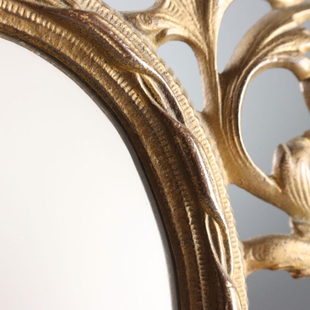 Gilded Bronze Table Mirrors, Set of 2 For Sale - Image 6 of 10