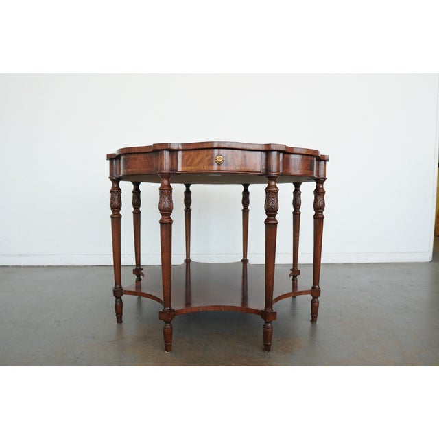 Vintage Maitland-Smith Inlaid Mahogany Accent Table For Sale In Austin - Image 6 of 18