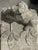 Cast Stone Garden Bench With Dog, Mid-20th Century For Sale - Image 4 of 6