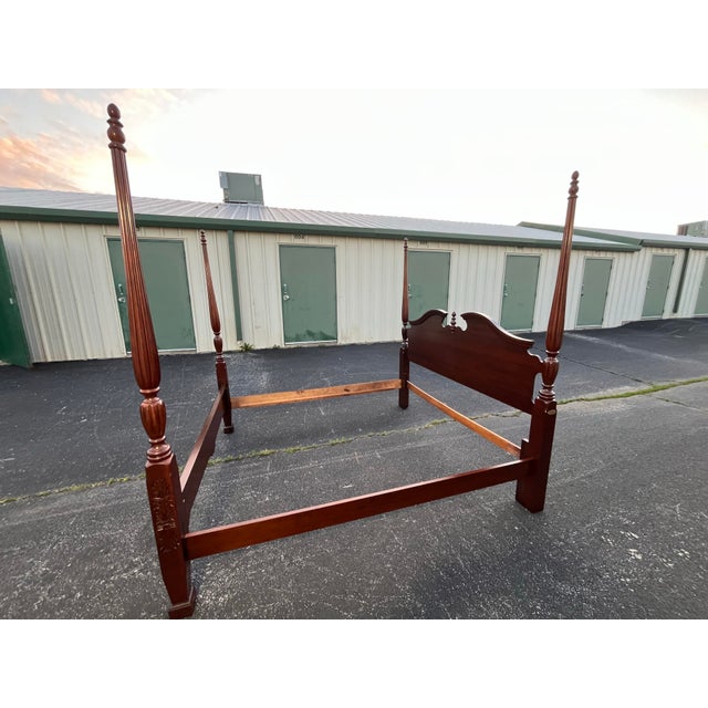 American Kincaid Furniture Limited Edition General William Lenoir King Poster Bed Frame For Sale - Image 3 of 12