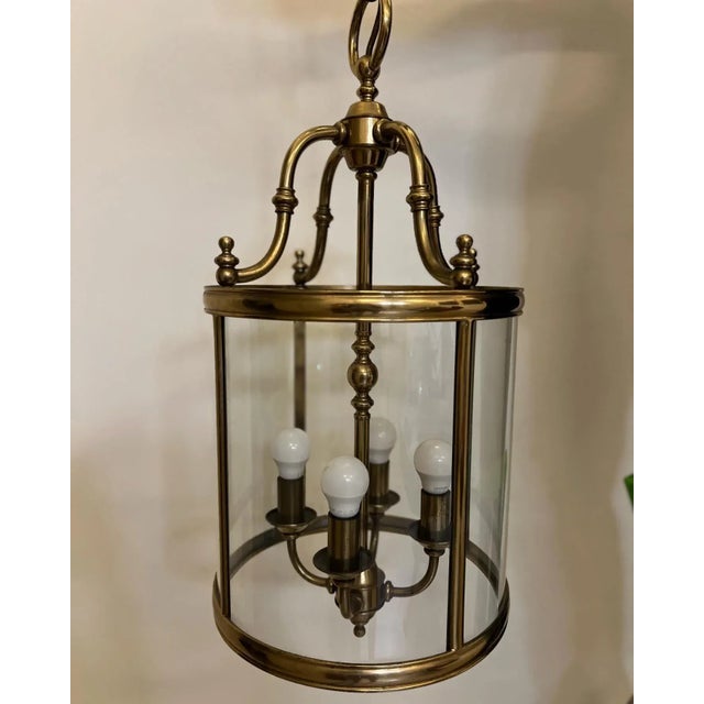 Gold Vintage Brass Lantern For Sale - Image 8 of 8