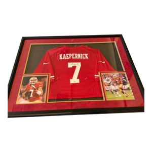 Kaepernick Autographed Framed 49ers Jersey
