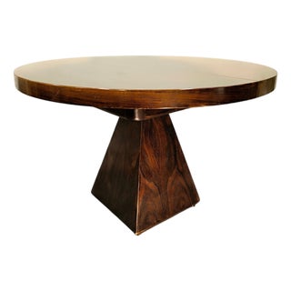 Vintage Extendable Round Chelsea Table by Vittori Introini for Saporiti, 1960 For Sale