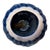 Mid-Century Modern Vintage Blue Glazed Studio Pottery Stacked Ceramic Wind Bell Hanging Sculpture For Sale - Image 3 of 8