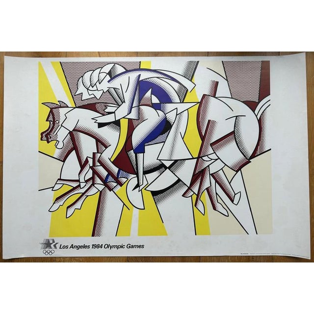 The Red Horsemen Los Angeles Olympic Games Poster by Roy Lichtenstein, 1984 For Sale - Image 6 of 6