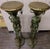 Pair of Mid 19th Century Italian Verdigris and Gold Decorated Torchieres or Pedestal For Sale - Image 12 of 12