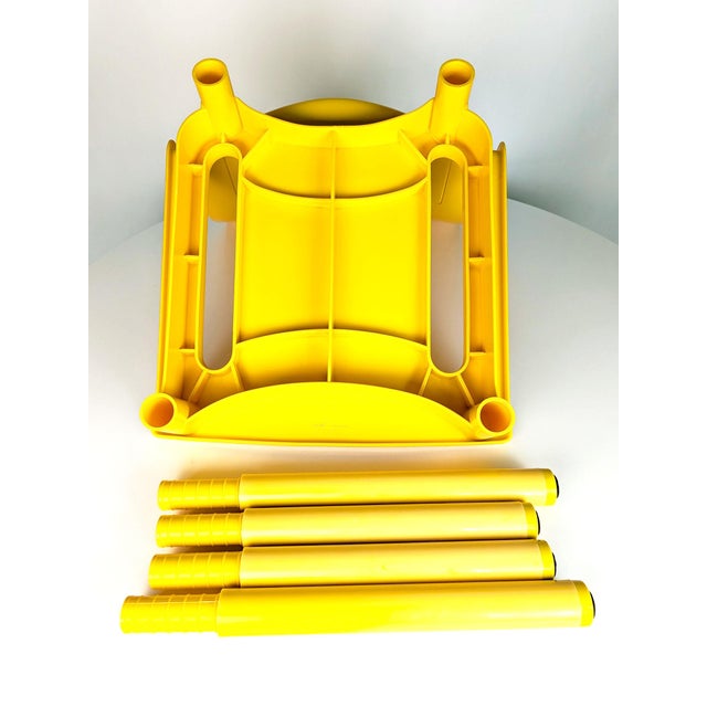 Yellow Yellow Plastic K 4860 Chair by A. Castelli Ferrieri for Kartell, 1978 For Sale - Image 8 of 10
