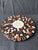 Mid 20th Century Mid Century Modern Mosaic Tile Footed Wood Trivet For Sale - Image 12 of 14