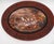 Large Hand-Painted Wall Charger Plate Depicting Roman Battle with Semi Nude Sabine Woman, 1866, in Very Good conditions....