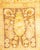 Traditional Mogul, One-of-a-Kind Hand-Knotted Area Rug in Ivory, 3' 1" x 4' 10" For Sale - Image 3 of 8