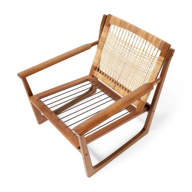 Pair of Danish Modern Cane Back Armchairs by Hans Olsen For Sale - Image 11 of 13