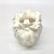 1980's Plaster White Tassel Floor Vase For Sale - Image 4 of 7