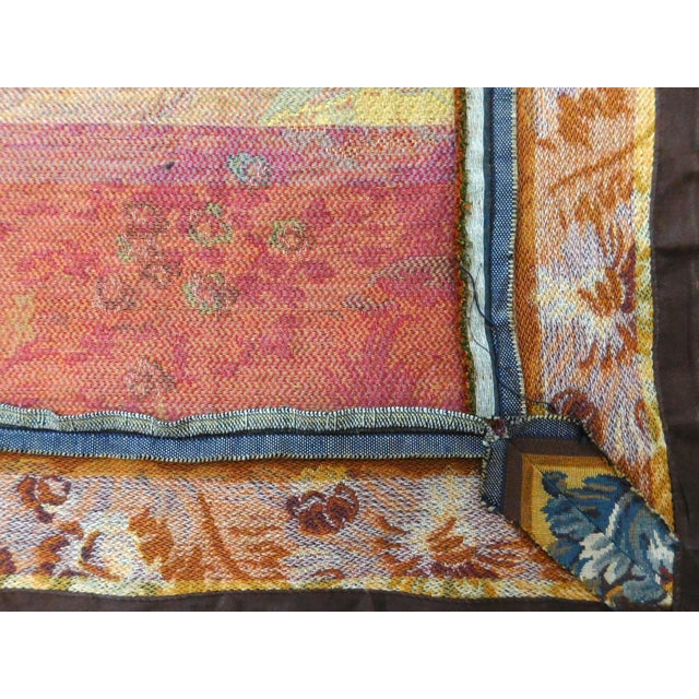 Vintage Machine Woven Wall Hanging Tapestry For Sale - Image 12 of 12