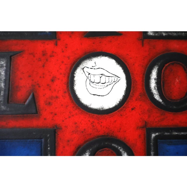 Pop Art Dennis Ray Beall "Stop-Flop" 1965 Pop Art Collagraph Ap Signed Print For Sale - Image 3 of 13