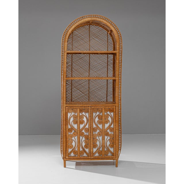 20th Century French Wicker Cabinet For Sale - Image 11 of 12