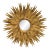 Spanish Mid-Century Modern Giltwood Sunburst Mirror, Circa 1980 For Sale
