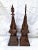 Vintage Iron Bronze Patina Decorative Finials perfect for staging or bookshelf/console or coffee table. Metal with a...