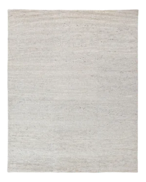 Exquisite Rugs Hamilton Hand Knotted Wool Light Silver & Ivory - 10'x14'