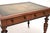 Antique Victorian Leather Top Writing Table, 1880s For Sale - Image 9 of 11