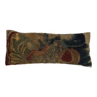 17th Century Flemish Verdure Fruit Lumbar Pillow For Sale