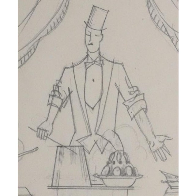 Jean-Emile Laboureur, The Chief, 1937, Pencil on Paper For Sale - Image 4 of 8