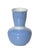 1930 Giovanni Gariboldi San Cristoforo Blue Italian Ceramic Art Deco Vase, 1940s For Sale