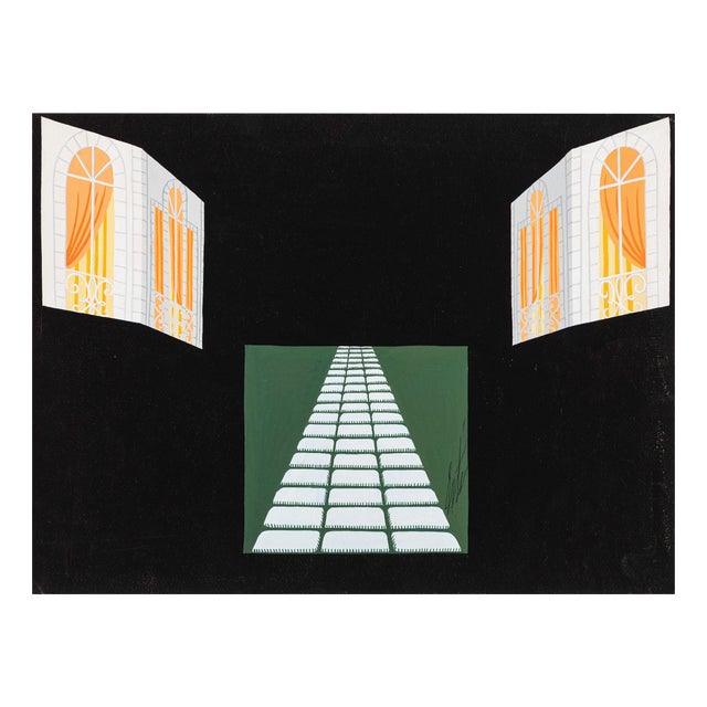 Erté, Theatrical Scenography, 1930s, Tempera, Cardboard For Sale