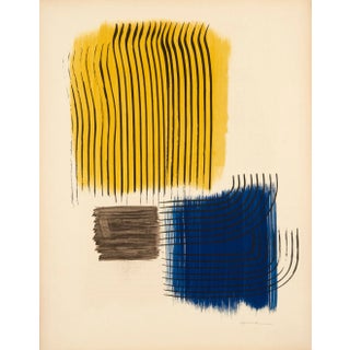 1969 Hans Hartung Original Lithograph Poster, Signed For Sale