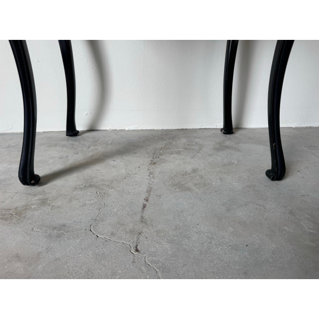 Black Hollywood Regency Ebonized Black Lacquer Georgian-Style Tray-Top Occasional Table For Sale - Image 8 of 11