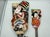 Vintage Japanese Hagoita Paddle Set 24” & 14.5” Kabuki Geisha Textile Hanetsuki For Sale - Image 4 of 6