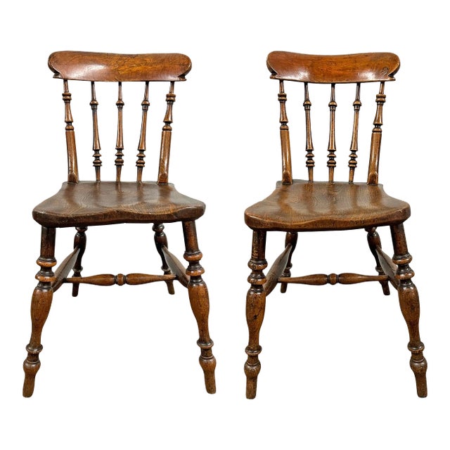 Pair of 19th Century English Side Chairs For Sale
