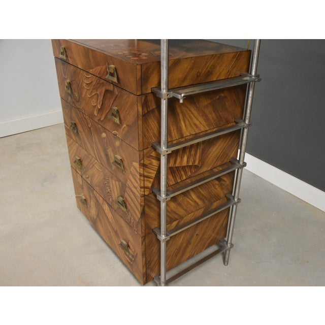 Mid-Century Modern 1990s A Faux Bois and Trompe l'Oeil Gentleman's Dresser by Alpha Workshop, Nyc For Sale - Image 3 of 11