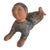 Mid-Century Signed Czechoslovakian Clay Garden Figurine Signed Eva Tesarova For Sale
