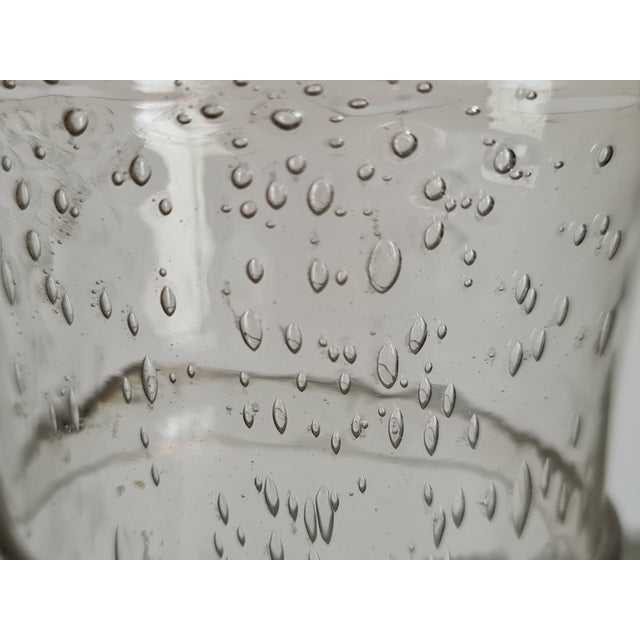 French Biot Bubble Glass Vase, 1960 For Sale - Image 4 of 15