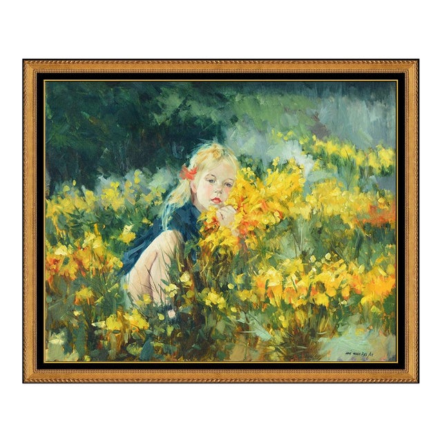 Late 20th Century Golden Child, Louis Van Der Beesen For Sale